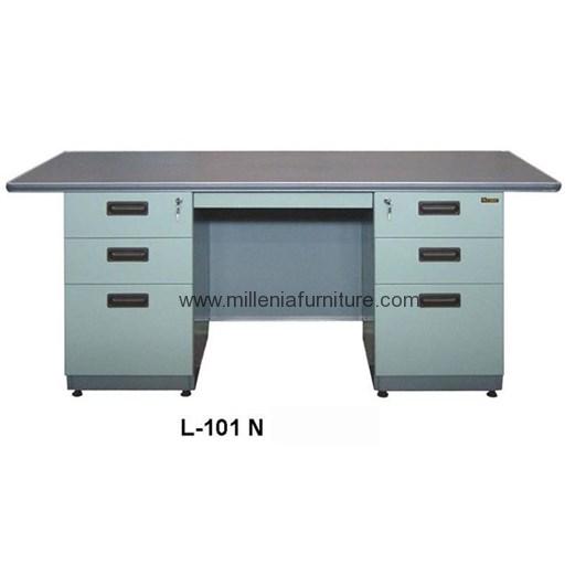 jual meja kantor lion l 101 n - meja kantor denpasar bali