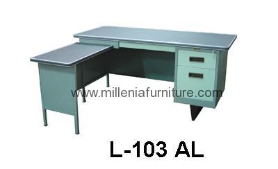 jual meja kantor lion l 103 al - meja kantor denpasar bali