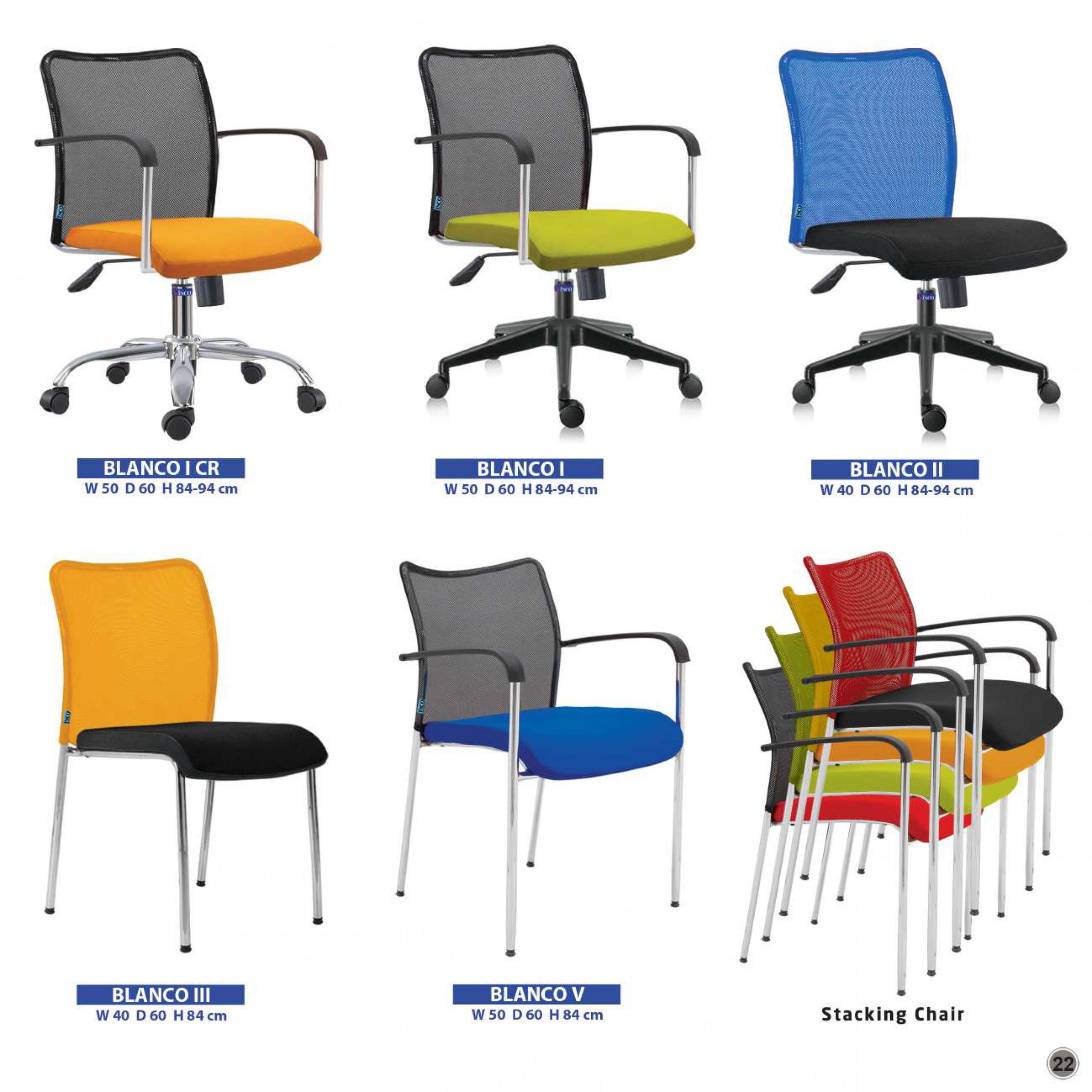 kursi kantor bali - Kursi Kantor Indachi Inco Blanco