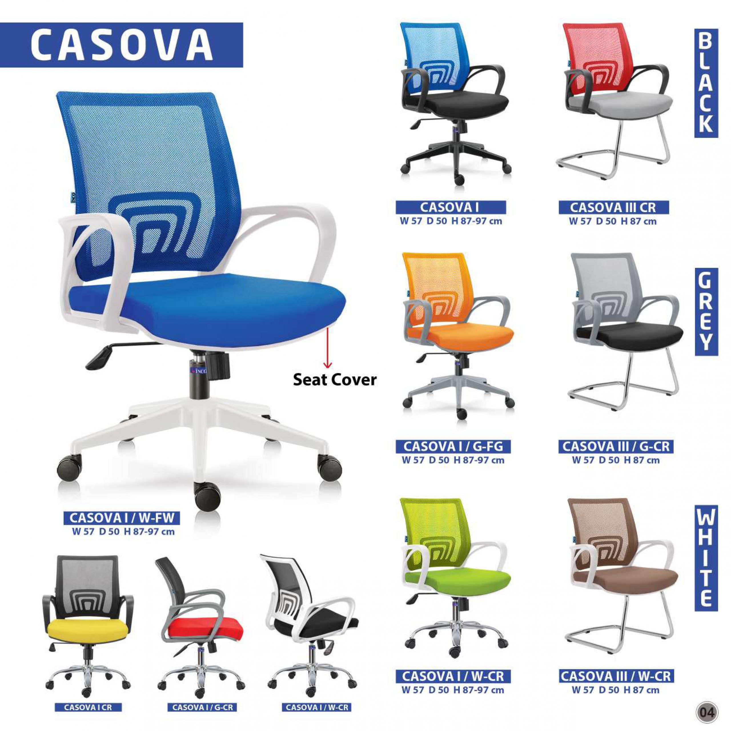 kursi kantor bali - Kursi Kantor Indachi Inco Casova