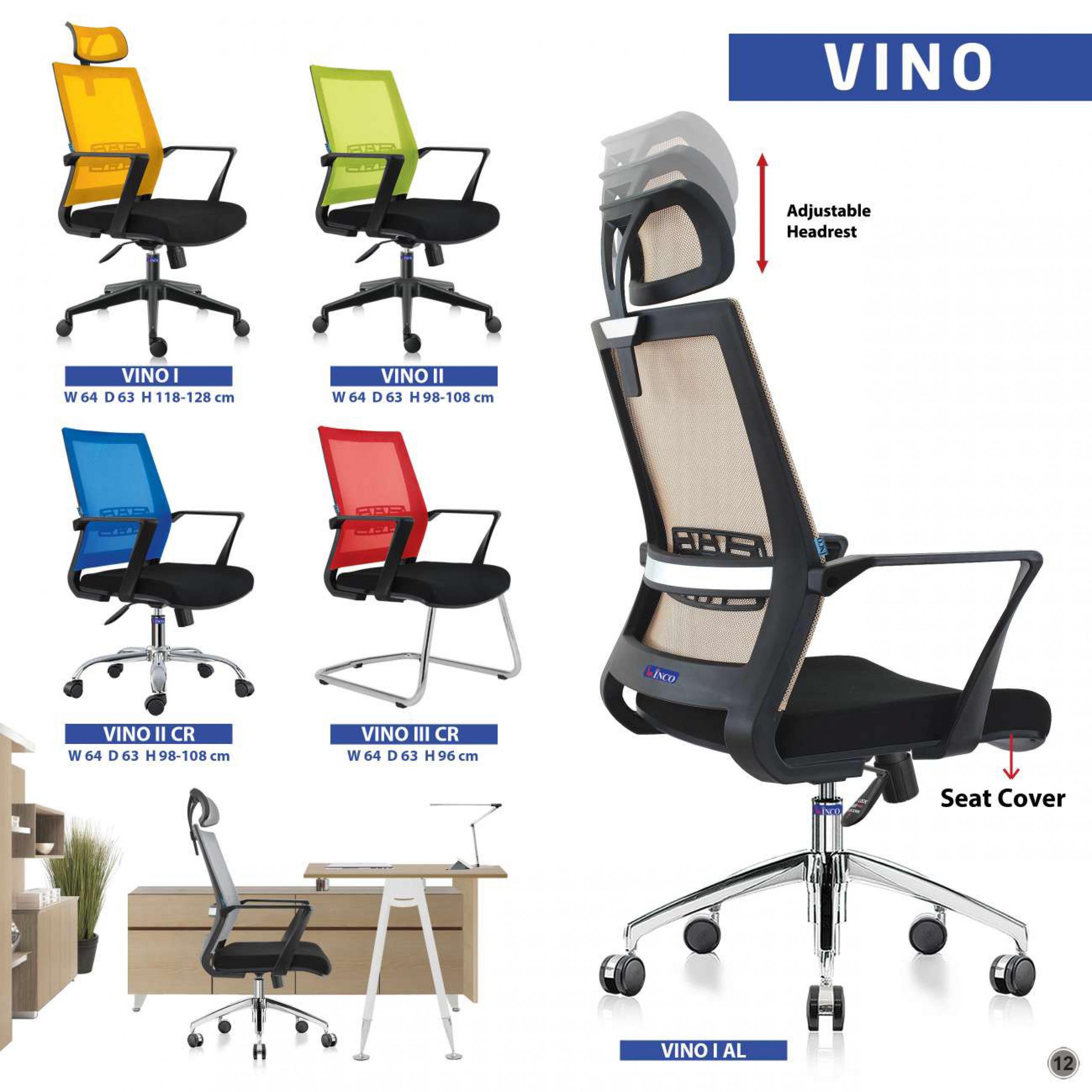 kursi kantor bali - Kursi Kantor Indachi Inco Vino