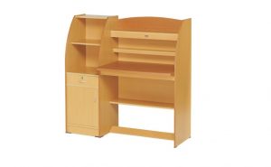 Meja Kantor Bali, Model Modern Bahan Particle Board Berkualitas